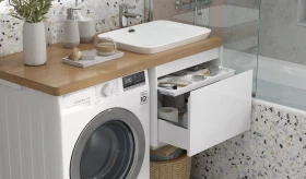Прачечная в ванной: как организовать зону в ограниченном пространстве Прачечная в ванной: как организовать зону в ограниченном пространстве